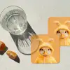 Paashaas - Kostuum - Eend onderzetter kurk middel -sfeer4