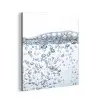 Luchtbellen - Water - Dynamisch aluminium wit klein -3d