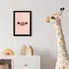 Varken - Roze - Minimalistisch fotolijst zwart zonder passe partout klein -usfeer4_kinderkamer