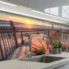 Strand - Zee - Duin - Zonsondergang - Landschap keuken achterwand 2 middel -3d_schuin