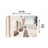 Terras - Stoelen - Strand - Beige Placemat vinyl groot -specs