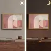 Figuren - Abstract - Roze Light Box met batterij (Wandlamp) middel -sfeer3