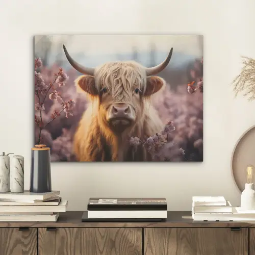 Schotse hooglander - Lente - Hooglanden PET vilt klein -sfeer1
