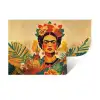 Vrouwelijk - Bloemen - Sieraden Muursticker klein -3d