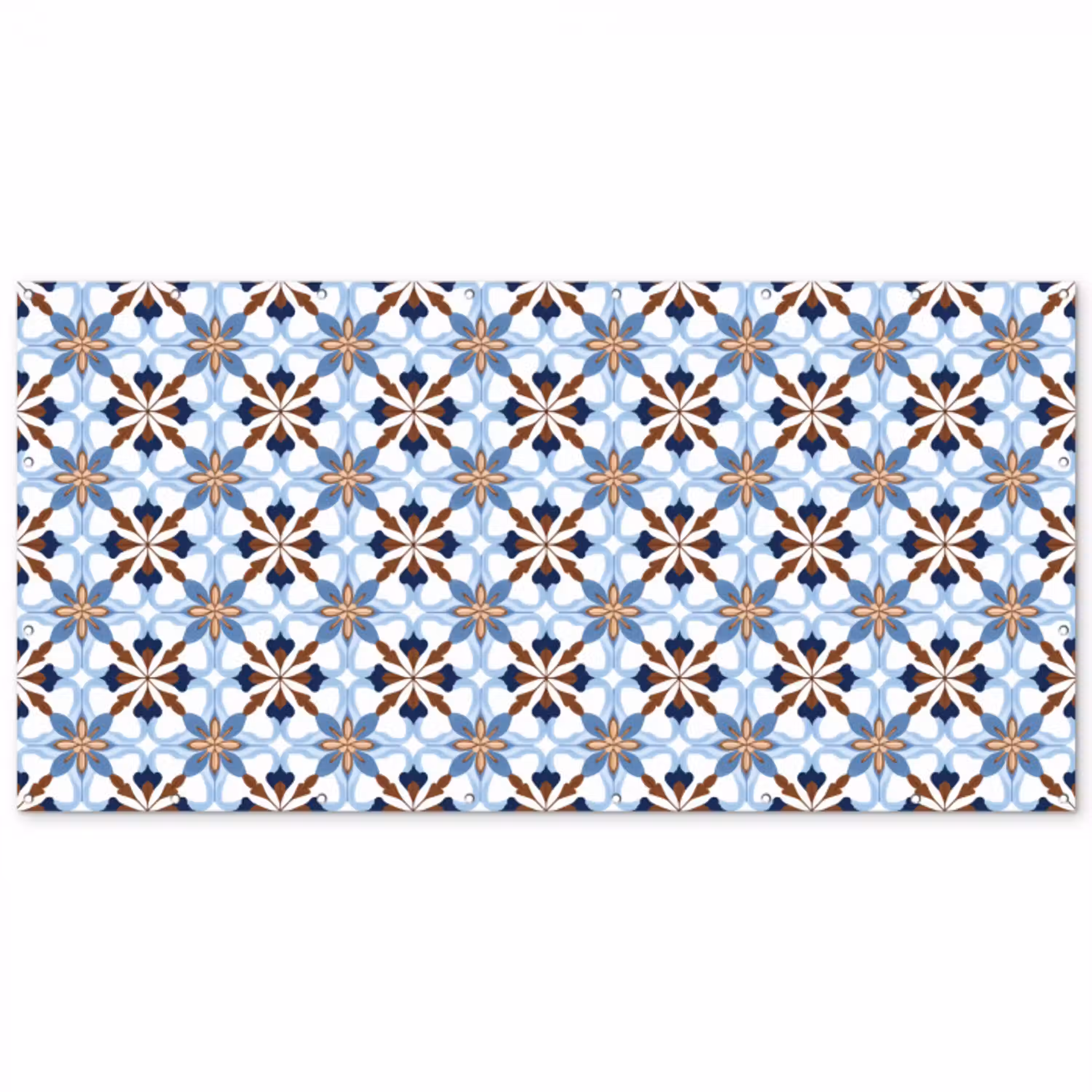 Ornament - Tegel - Kleurrijk Balkonbeschermer Duitsland klein 596 -zz_3d