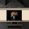 Kleur - Vaas - Bloemen - Boeket keuken achterwand spatscherm klein -sfeer1
