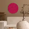 Vloeiend - Verf - Texturen - Rood Wandcirkel kunststof plaat 5mm dik klein 188 -sfeer1