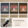 Feestvreugde - Winterbos - Kleurrijk Light Box met batterij (Wandlamp) middel -USP_lichtkleurNL