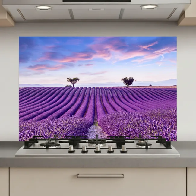 Lavendel - Natuur - Paars - Bomen - Bloemen keuken achterwand spatscherm klein -3d_website