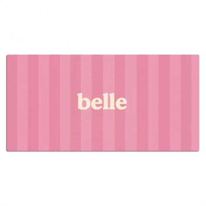 Roze - Gestreept - Belle Muismat XXL klein -3d_leeg