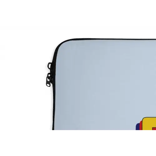 Fijn - Geel - Oranje laptophoes neopreen klein -detail