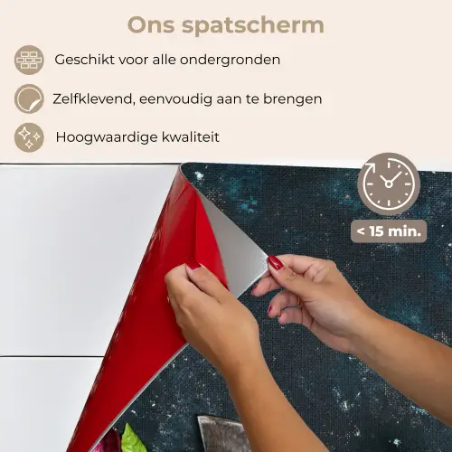 Groente - Kruiden - Wiegemes - Ui - Specerijen - Rustiek keuken achterwand spatscherm klein -spatscherm_NL