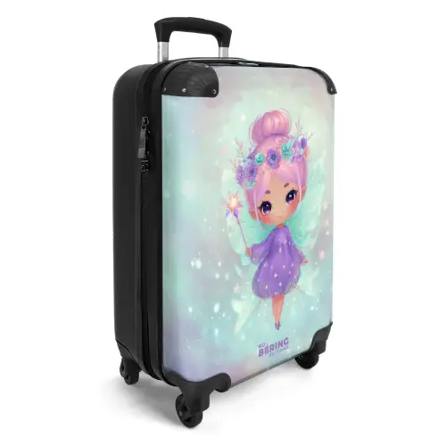 Magische fee in pastelkleuren NBS - Handbagage koffer - Kinderen Unisex middel -productfoto_3d