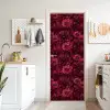 Dahlias - Bloemen - Rood deurposter klein 289 -sfeer5