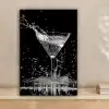 Martini - Spetters - Zwart - Glas canvas 2cm klein -sfeer1