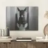 Ezel - Telefoon - Toilet - Zwart - Wit PET vilt klein -sfeer1