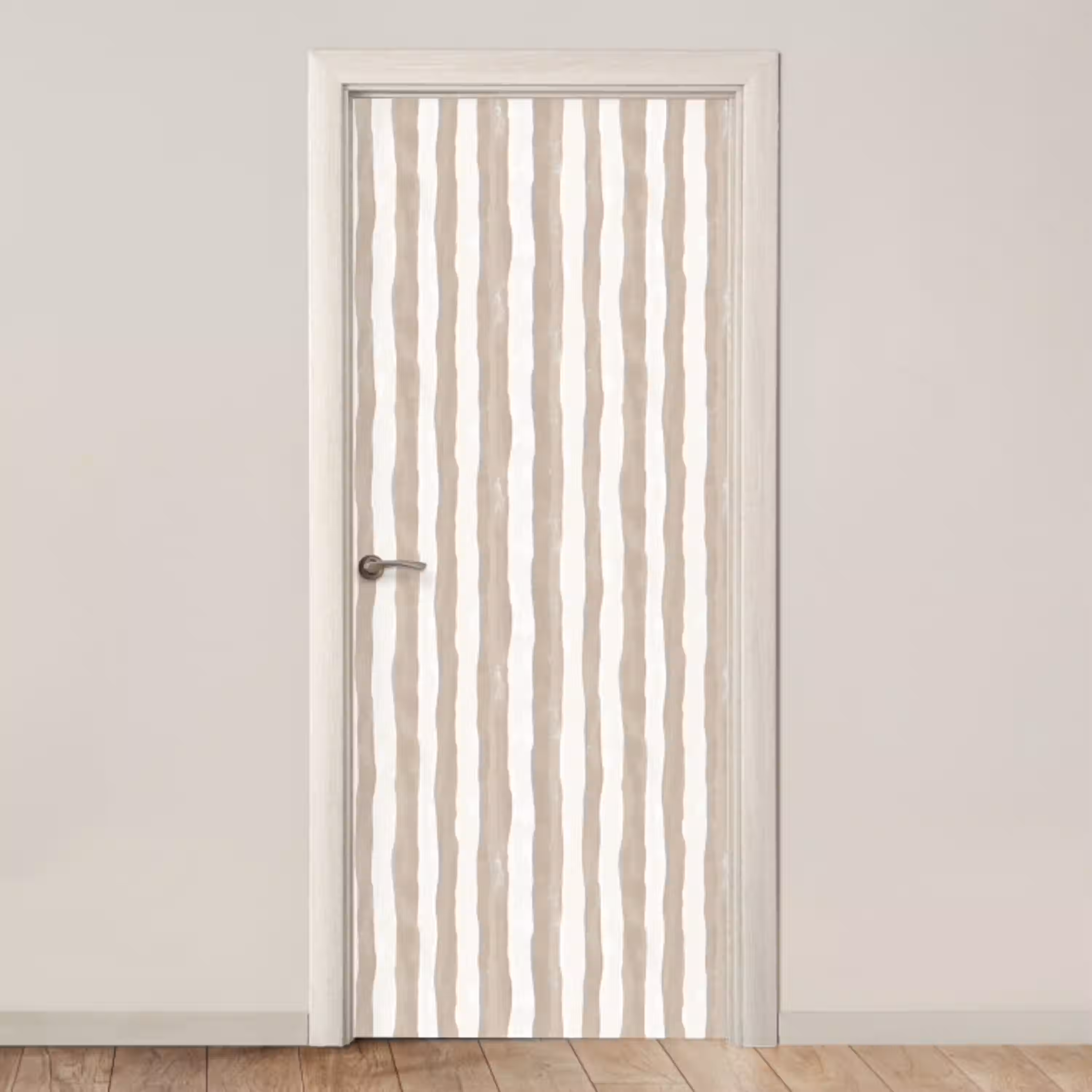 Minimalistisch - Strepen - Beige deurposter klein 289 -3d_beige