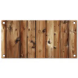 Hout - Planken - Bruin tuinposter los doek klein -3d