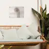 Minimalistisch - Cirkel - Lichtgrijs tuinposter los doek klein -sfeer7