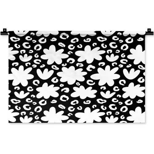 Gestileerd - Bloemen - Abstract Wandkleed katoen klein 269 -zz3d
