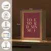 Love your damn self - Kleurrijk - Bordeaux Light Box met kabel (Tafellamp) klein -USP_DE