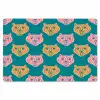 Kattengezichten - Sterren - Turquoise Placemat vinyl groot 368 -zzsfeer1_Kitchenyeah-website