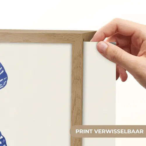 Schelpen - Blauw - Patroon Light Box met batterij (Wandlamp) middel -USP_websiteprintNL