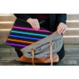 Esthetiek - Retro - Neon laptophoes neopreen klein -tas
