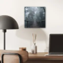 Brug - Jungle - Mist - Natuur aluminium wit klein -sfeer5