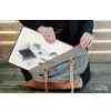 Bergen - Mistig - Water - Wit laptophoes neopreen klein -tas