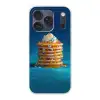 Pannenkoeken - Steentjes - Glitter - Slagroom Telefoonhoesje iPhone 17 Pro klein -3d