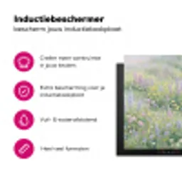 Bloemenveld - Heuvels - Kleurrijk Inductie beschermer vinyl 3mm klein -wsfeer2_website