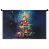 Kerstboom - Kerst - Abstract - Kleurrijk Wandkleed katoen middel -zz3d