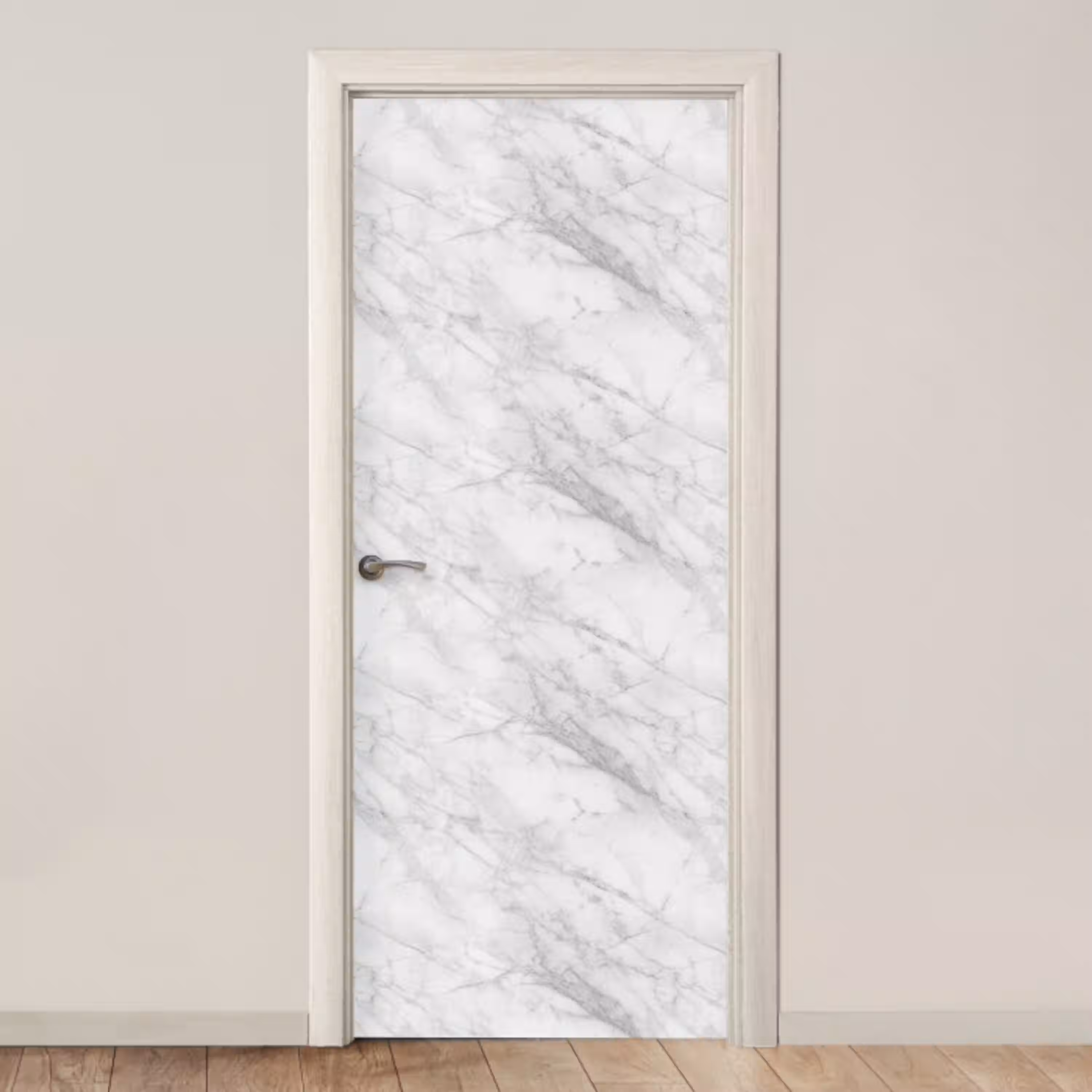 Klassiek - Marmer - Grijs deurposter klein 289 -3d_beige