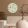 Dinosaurus - Bruin - Groen - Jongens - Meisjes - Kinderen Wandcirkel kunststof plaat 5mm dik klein -sfeer1