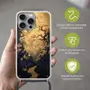 Bloemen - Takken - Goud - Sierlijk Hoesje iPhone 16 Pro Max met koord klein -sfeer2_NL