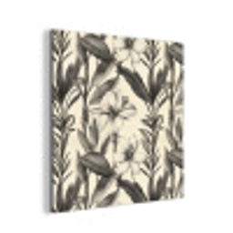 Klassiek - Botanisch - Zwart - Beige aluminium wit klein 46 -3d
