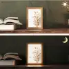 Pampasgras - Pluim - Wit - Beige Light Box met kabel (Tafellamp) klein -sfeer3