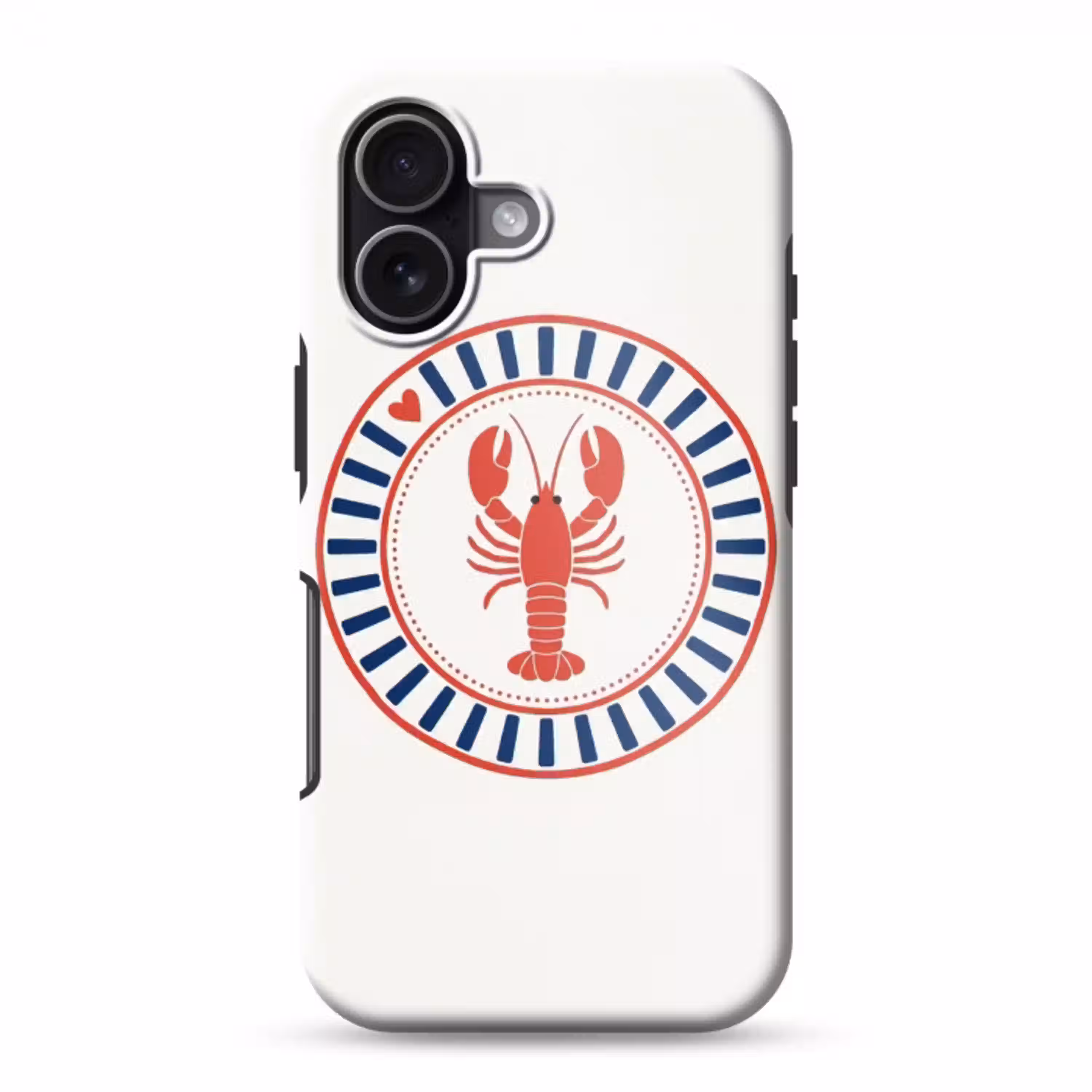 Zeeleven - Kreeft - Embleem - Grafisch - Rood Toughcase MagSafe Apple iPhone 17 klein -3d