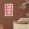 Hot - Spicy - Geruit - Rood plexiglas 5mm klein -sfeer5