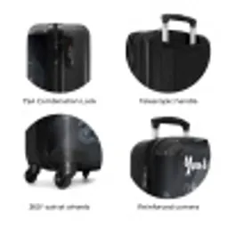 Gino grijsstaart NBS - Handbagage koffer - Kinderen Unisex middel zzzzzzzbolletjes_ENG