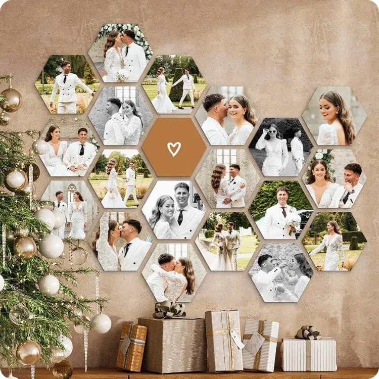 Hexagon collage