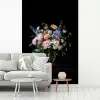 Pastel - Bloemen - Glazen - Vaas fotobehang vinyl groot -woonkamer