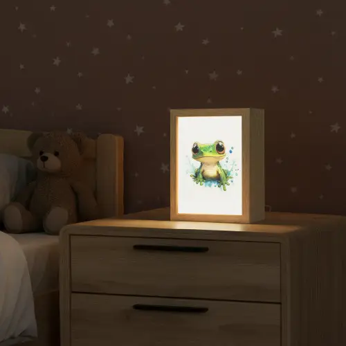 Kikker - Groen - Water - Dieren Light Box met kabel klein -sfeer1_kind