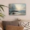 Strand - Zee - Zonsondergang canvas 2cm klein -sfeer1