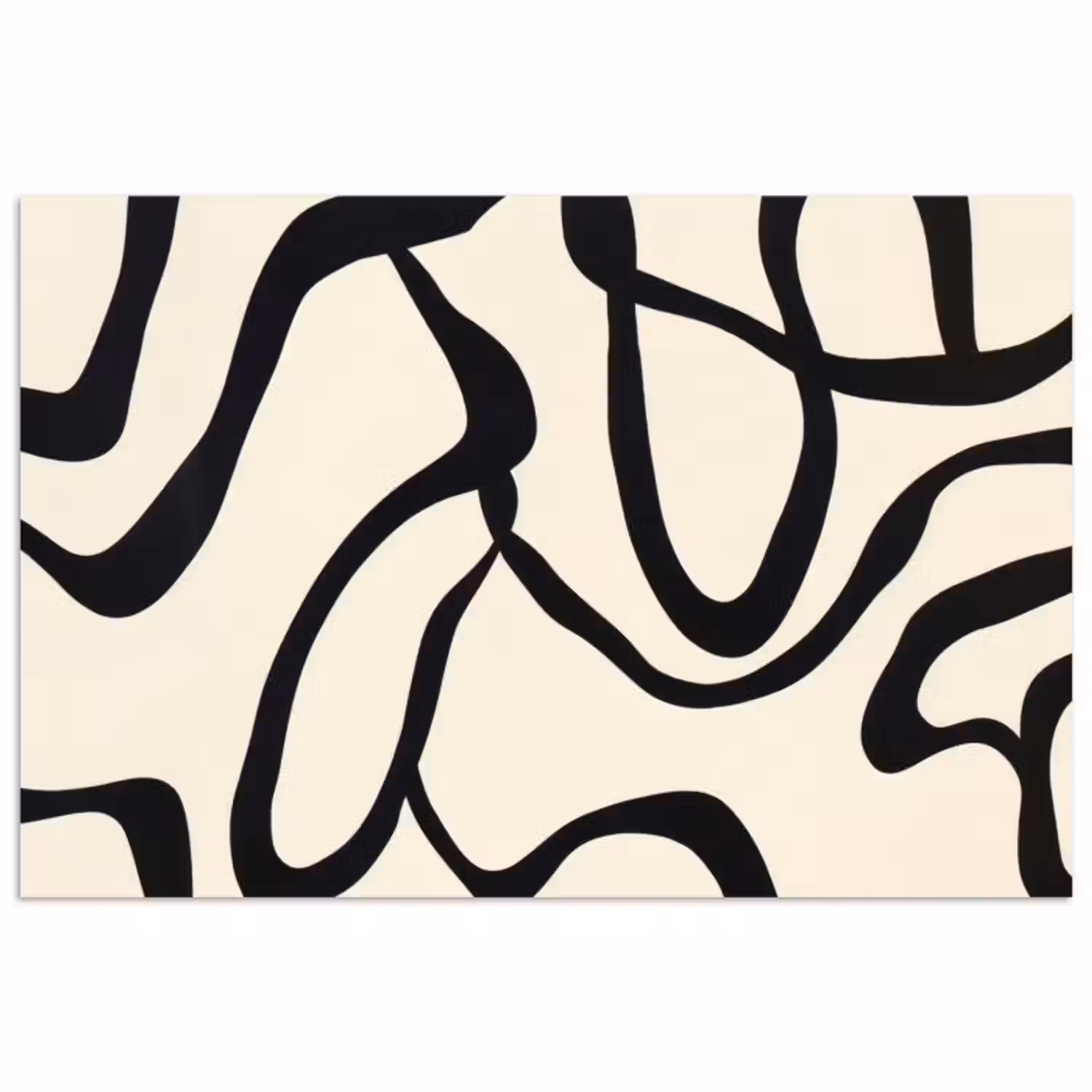 Poster - Abstrakt - Linien - Modern - Beige