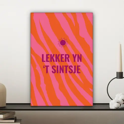 Quote - Zomer - Roze canvas 2cm klein -sfeer6