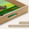 Groene kikker - Nieuwsgierig - Gras Dienblad Rechthoek middel -USP_HandgreepNL
