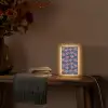 Disco - Blauw - Patroon Light Box met kabel (Tafellamp) klein 925 -sfeer4