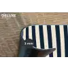 Verticale strepen - Blauw - Crème Placemat vinyl groot 368 -closeup